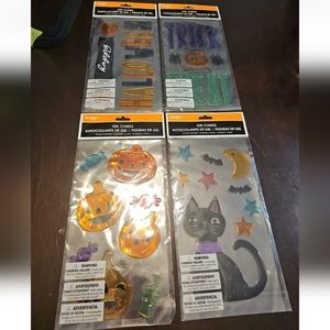 Gel Clings Halloween Decoration       (Pack of 4)